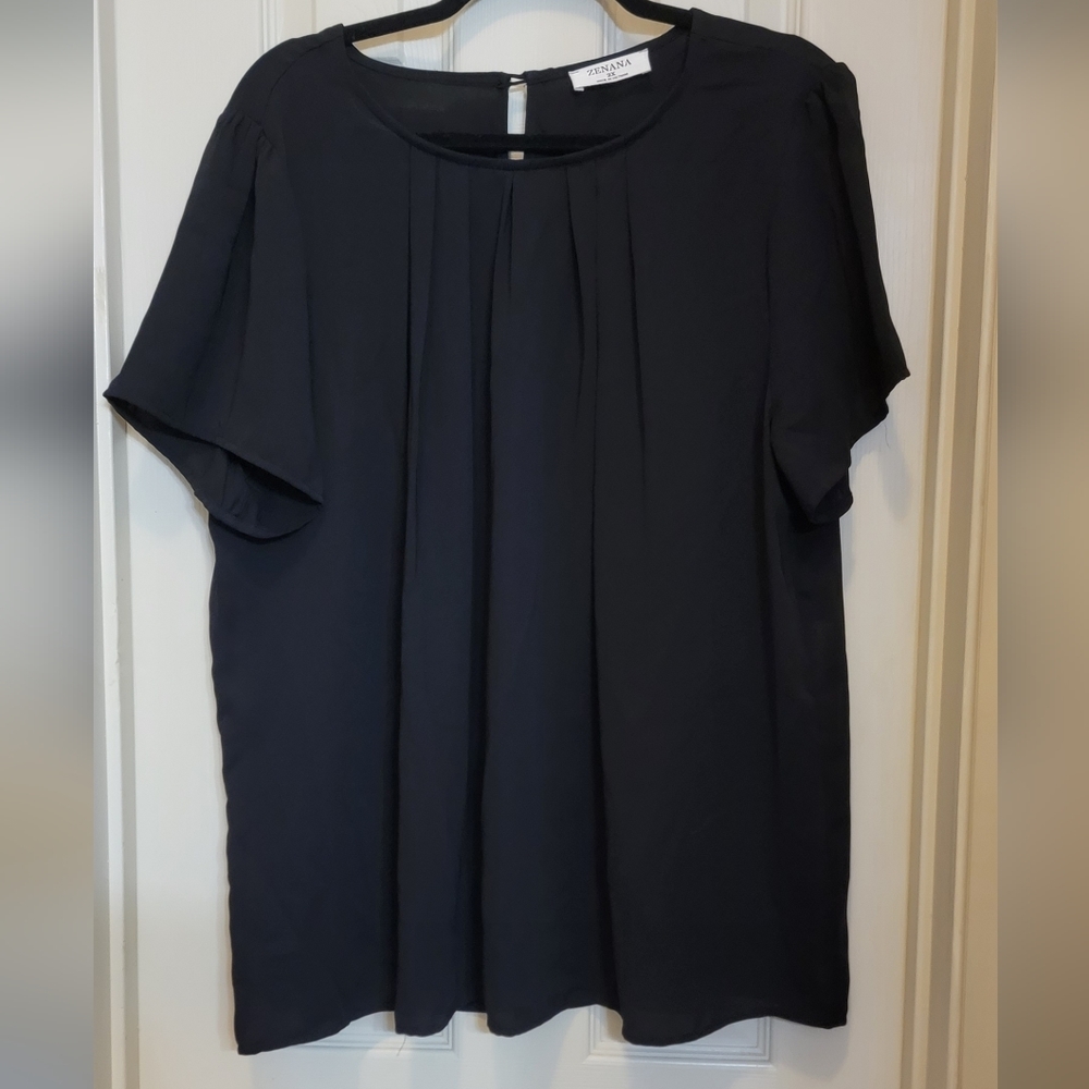 Black flowy blouse